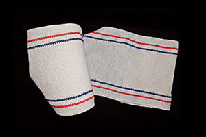 Обычная хлопчатобумажная повязка с красными или синими линиями