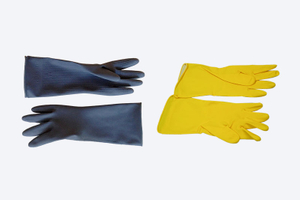 Чистящие перчатки с короткими рукавами