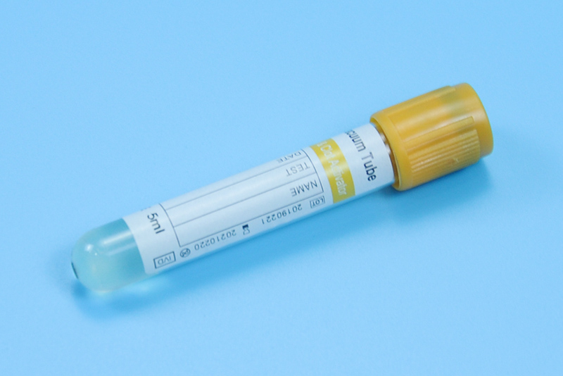 Вакуумная трубка с гель -активатором геля и сгустка 